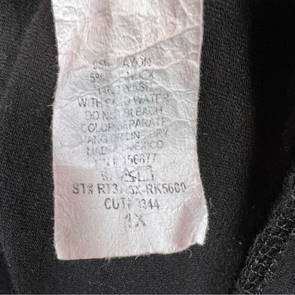 RAGDOLL Short Sleeve Top in Black Women's Size XL - Picture 4 of 4